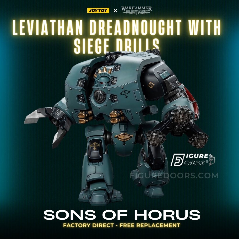 Figure JoyToy Warhammer 40K Sons Of Horus Leviathan Dreadnought with Siege Drills