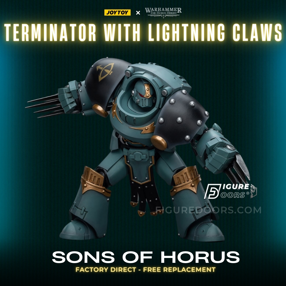 Figure JoyToy Warhammer 40K Sons Of Horus Tartaros Terminator Squad Terminator With Lightning Claws