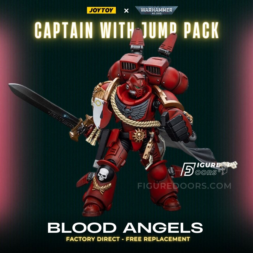 JoyToy Warhammer 40K Blood Angels Captain With Jump Pack