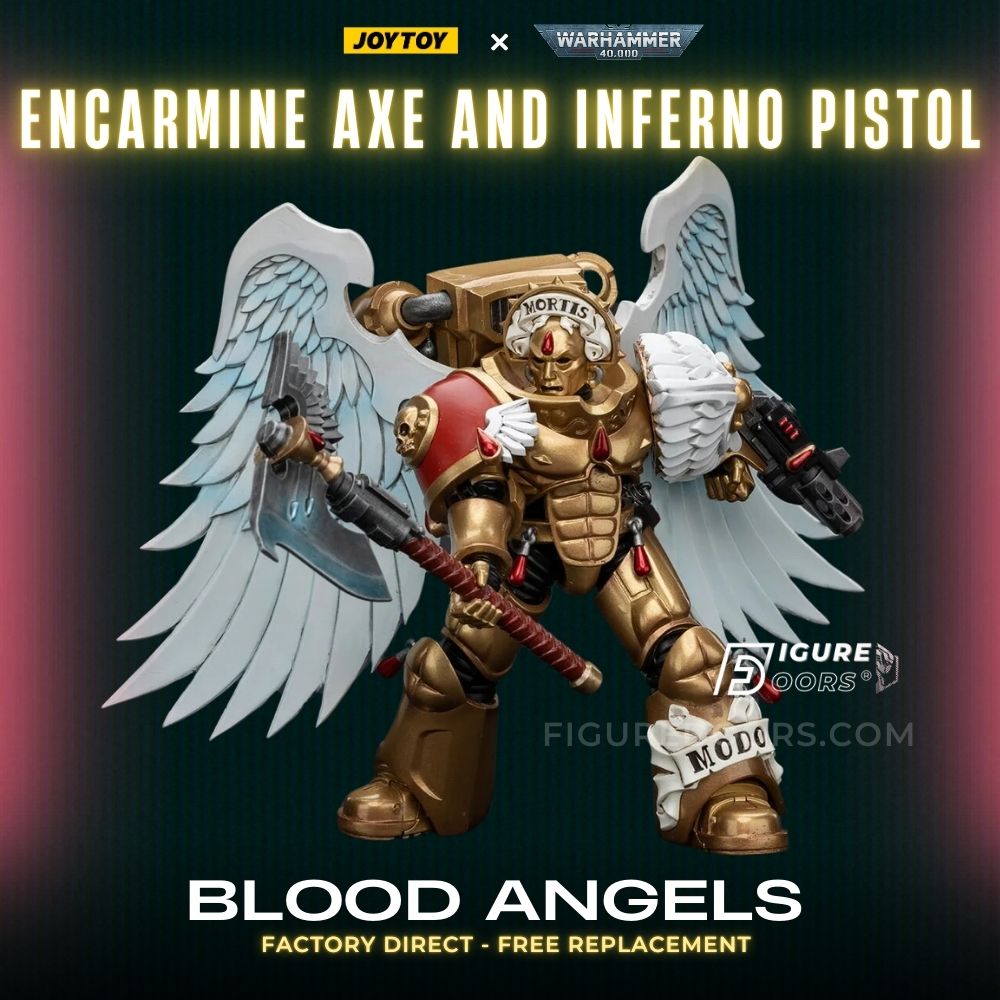 JoyToy Warhammer 40K Blood Angels Sanguinary Guard with Encarmine Axe and Inferno Pistol