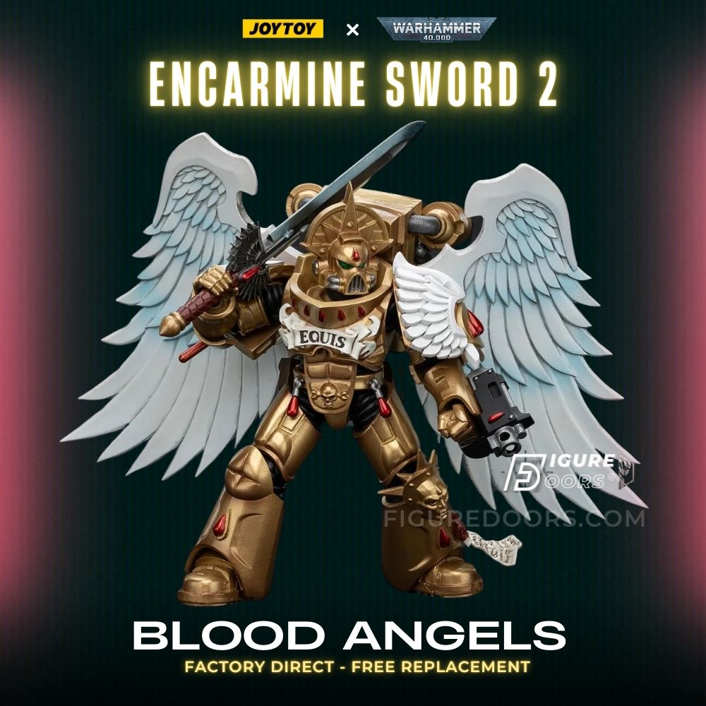 JoyToy Warhammer 40K Blood Angels Sanguinary Guard with Encarmine Sword 2